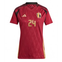 Belgium Amadou Onana #24 Replica Home Shirt Ladies Euro 2024 Short Sleeve